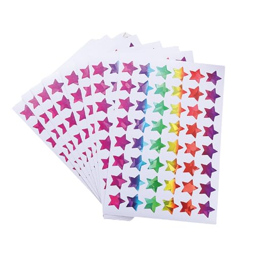Glitzer Star Heart Aufkleber 960/1080/1380pcs Buntes Herzstern Aufkleber Für Wickeln Von Kindern Motivation Kinder Dekorativ von SUMMITDRAGON