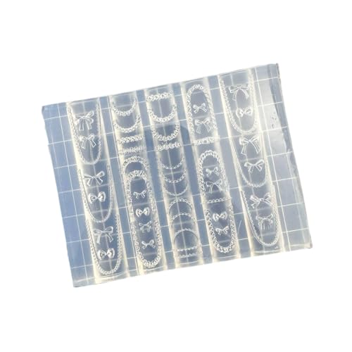 Mehrzweckkunstformen Dessert Bären Thema Nägel Vorlage Formen Silikon Textur Für Kosmetiker Und Nägel Lernende Süße Bären Bogenknot Perlen Kettennagelform Mehrzweckkunstformen Dessert Bären Thema Nägel Vorlage Formen Silikon Textur Für Kosmetiker Und Nägel Lernende Süße Bären Bogenknot Perlen Kettennagelform von SUMMITDRAGON