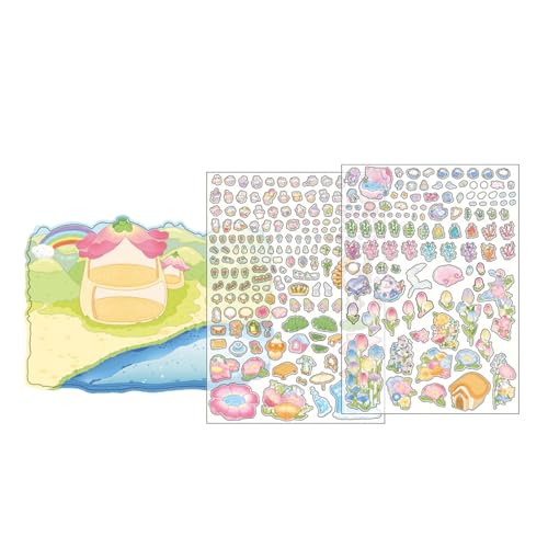 Miniatur Rainbow Land Schokolade Factory Aufkleber Cartoon Szenerie Aufkleber Für Scrapbooking Journal Notebook Foto Album Scrapbooking Aufkleber von SUMMITDRAGON