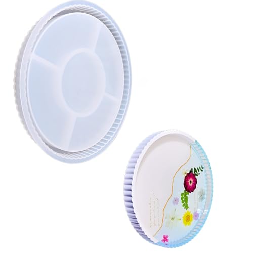 Ovale/runde Formharzschalenformen Für Epoxidharz Kerzenhalter Dekorationsharz Tablett Formen Für Schmucklagerschalen von SUMMITDRAGON