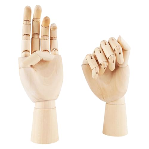 SUMMITDRAGON 2pcs Bewegliche Hölzerne Handmodelle Für Kunststudenten Anatomisch Korrekte Gelenke Linke Und Rechte Hände Zeichnen Referenzwerkzeug Holzhandschannungen Für Künstler SUMMITDRAGON 2pcs Bewegliche Hölzerne Handmodelle Für Kunststudenten Anatomisch Korrekte Gelenke Linke Und Rechte Hände Zeichnen Referenzwerkzeug Holzhandschannungen Für Künstler von SUMMITDRAGON