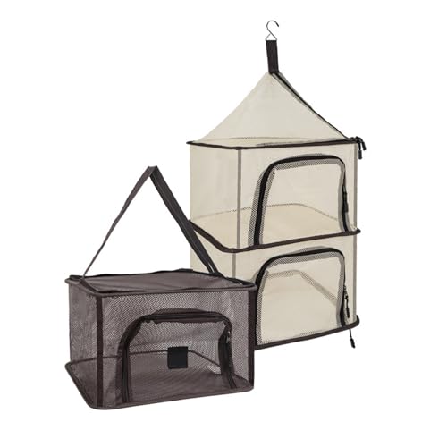 SUMMITDRAGON 4 Schicht Faltbare Trocknungsregal Für Camping Freien Faltbare Masche Aufbewahrungskorb Mit Robusten Stahlrahmennetzen Und Stahltrocknungsregal von SUMMITDRAGON