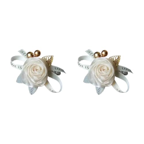 SUMMITDRAGON Elastische Perlengelenk Corsage Verstellbare Brautjungfern Armband Kleines Rosenblüten Armband Für Hochzeiten Und Partys Blumenhandgelenk Corsage SUMMITDRAGON Elastische Perlengelenk Corsage Verstellbare Brautjungfern Armband Kleines Rosenblüten Armband Für Hochzeiten Und Partys Blumenhandgelenk Corsage von SUMMITDRAGON