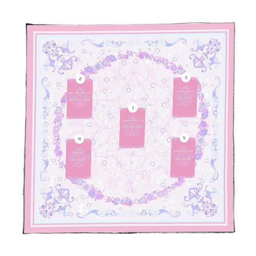 SUMMITDRAGON Flanell Tarots Reading Stoff Mystische Luxuriöse Velvets Tarots Tischdecke Für Wahrsagungsmeditationen Und Home Decoration Portables Tarots Lesenmatten von SUMMITDRAGON