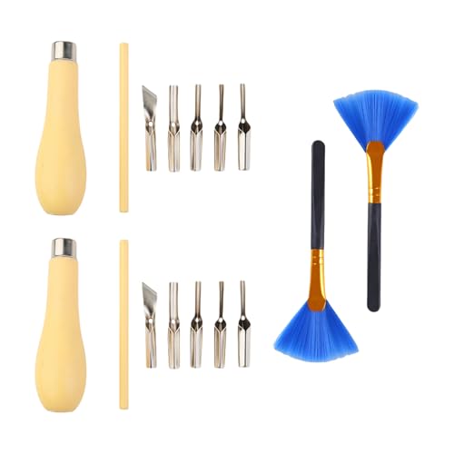 SUMMITDRAGON Linoleum Cutter Lino Schneidwerkzeug Und Holzgriff Set Linoschneider Schnitzwerkzeug Für Skulpturengravur Druckmaking Handwerk SUMMITDRAGON Linoleum Cutter Lino Schneidwerkzeug Und Holzgriff Set Linoschneider Schnitzwerkzeug Für Skulpturengravur Druckmaking Handwerk von SUMMITDRAGON
