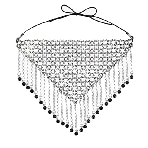 SUMMITDRAGON Schimmernde Kristall Anhänger Maske Funkelnde Strassstände Quasten Masken Stilvolle Party Ball Dekoration Maskerade Sparkling Crystal Mesh von SUMMITDRAGON