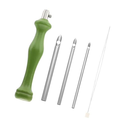 SUMMITDRAGON Stanznadelsticke Set Für Anfänger Nähte Handwerk Holzgriff Stickstift Für Verzierungen Handwerksnadel SUMMITDRAGON Stanznadelsticke Set Für Anfänger Nähte Handwerk Holzgriff Stickstift Für Verzierungen Handwerksnadel von SUMMITDRAGON