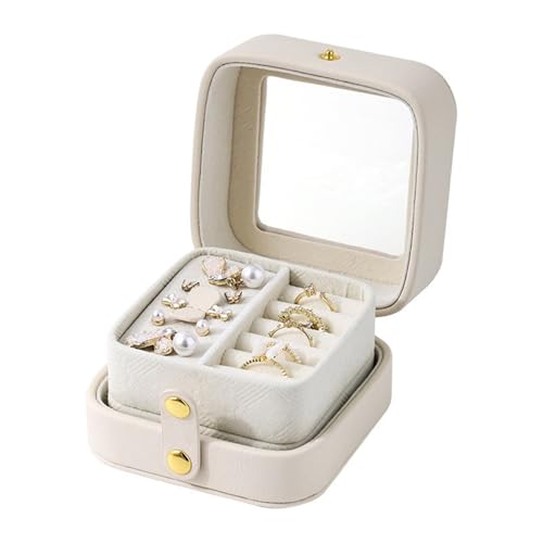 SUMMITDRAGON Staubdichte Kleine Schmuckschatulle Praktischer Schmuck Organizer Mit Trennwaren Elegante Ohrringe Halsketten Hülle Reisebereich Juwely Organizer SUMMITDRAGON Staubdichte Kleine Schmuckschatulle Praktischer Schmuck Organizer Mit Trennwaren Elegante Ohrringe Halsketten Hülle Reisebereich Juwely Organizer von SUMMITDRAGON