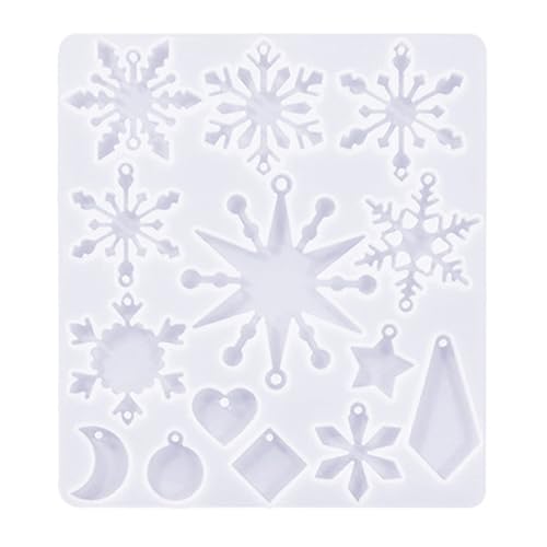 Schneeflocke Silikonform Weihnachtsharzform Für DIYS Schlüsselbund Anhänger Ornament Formenzubehör Schmuckwerkzeuge Herstellung Werkzeuge Schneeflocke Silikonform Weihnachtsharzform Für DIYS Schlüsselbund Anhänger Ornament Formenzubehör Schmuckwerkzeuge Herstellung Werkzeuge von SUMMITDRAGON