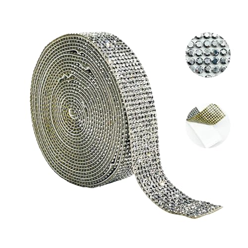 Sparkling Strassstones 5yard Kristallband Rollenkleber Strassbänder Für Kunsthandwerk Hochzeitstorte Dekoration Sparkling Strassstones 5yard Kristallband Rollenkleber Strassbänder Für Kunsthandwerk Hochzeitstorte Dekoration von SUMMITDRAGON