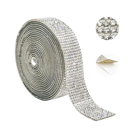 Sparkling Strassstones 5yard Kristallband Rollenkleber Strassbänder Für Kunsthandwerk Hochzeitstorte Dekoration Sparkling Strassstones 5yard Kristallband Rollenkleber Strassbänder Für Kunsthandwerk Hochzeitstorte Dekoration von SUMMITDRAGON