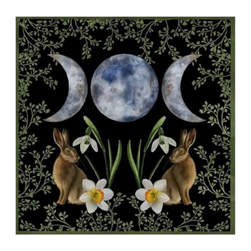 Tarots Tischdecke Altäre Stoff Kaninchen Mondmuster Astrologie Tischdecke Gotteskarten Tuchkapisserie Wanddekoration Tarots Tischdecke Altäre Stoff Kaninchen Mondmuster Astrologie Tischdecke Gotteskarten Tuchkapisserie Wanddekoration von SUMMITDRAGON