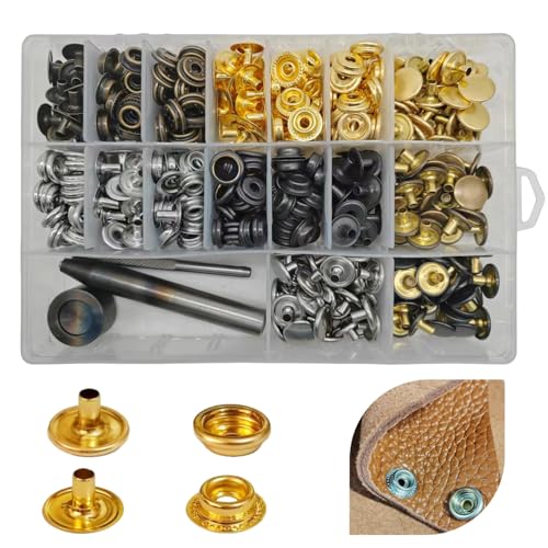 SUNAROC Druckknöpfe Metall 15mm, 120 Set Druckknöpfe Metall Mit Zange, Leinwand Druckknöpfe, für Dicker Stoff Dickes Leder Nähen Kleidung Jacken Jeans Trägt Brieftasche Handtasche SUNAROC Druckknöpfe Metall 15mm, 120 Set Druckknöpfe Metall Mit Zange, Leinwand Druckknöpfe, für Dicker Stoff Dickes Leder Nähen Kleidung Jacken Jeans Trägt Brieftasche Handtasche von SUNAROC