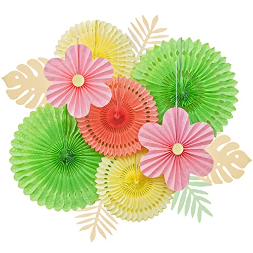 SUNBEAUTY 12 Stück Papier Fächer Dekoration Hanging Girlande Rosa Grün Gelb Blumen Papierfächer Party Deko Set für Hochzeit Geburtstag Sommer Dekoration Tischdeko Baby Shower Backdrop Garland SUNBEAUTY 12 Stück Papier Fächer Dekoration Hanging Girlande Rosa Grün Gelb Blumen Papierfächer Party Deko Set für Hochzeit Geburtstag Sommer Dekoration Tischdeko Baby Shower Backdrop Garland von SUNBEAUTY