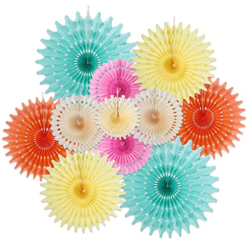 SUNBEAUTY 12 Stück Papier Fächer Geburtstagsdeko Hängend Papier Fans Happy Birthday Girlande für Geburtstag Hochzeiten Baby Shower Party Dekoration SUNBEAUTY 12 Stück Papier Fächer Geburtstagsdeko Hängend Papier Fans Happy Birthday Girlande für Geburtstag Hochzeiten Baby Shower Party Dekoration von SUNBEAUTY
