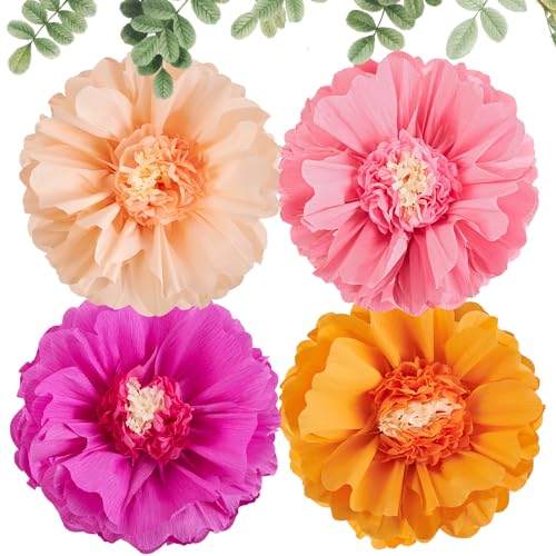 SUNBEAUTY 4 Stücke 20“ Pink Orange Papierblumen Dekorationen Riesige Papier Blumen Frühling Sommer Gartenparty Seidenpapier Pompons Deko für Hochzeit, Babyparty, Geburtstag Mädchen Gartenparty Deko SUNBEAUTY 4 Stücke 20“ Pink Orange Papierblumen Dekorationen Riesige Papier Blumen Frühling Sommer Gartenparty Seidenpapier Pompons Deko für Hochzeit, Babyparty, Geburtstag Mädchen Gartenparty Deko von SUNBEAUTY