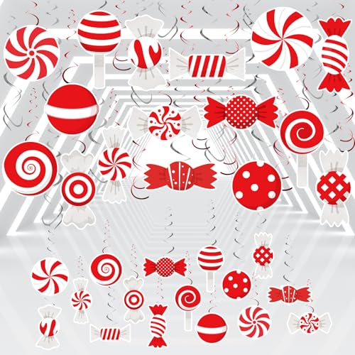 SUNBEAUTY 48 Stück Weihnachten Hängende Wirbel Dekoration Christmas Decke Spiralen Deko Candy Deckendekorationen Neujahrsfeier für Geburtstag Tischdeko Weihnachts Dekoration Baby Shower SUNBEAUTY 48 Stück Weihnachten Hängende Wirbel Dekoration Christmas Decke Spiralen Deko Candy Deckendekorationen Neujahrsfeier für Geburtstag Tischdeko Weihnachts Dekoration Baby Shower von SUNBEAUTY