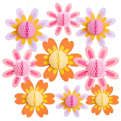 SUNBEAUTY 9 Stück 10 Zoll Gänseblümchen Geburtstag Party Dekorationen Groovy Party Dekorationen Blumen Papier Fächer und Wabenbälle Deko für Hochzeit Geburtstag Tea Party Tischdeko Baby Shower SUNBEAUTY 9 Stück 10 Zoll Gänseblümchen Geburtstag Party Dekorationen Groovy Party Dekorationen Blumen Papier Fächer und Wabenbälle Deko für Hochzeit Geburtstag Tea Party Tischdeko Baby Shower von SUNBEAUTY