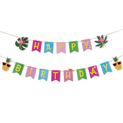 SUNBEAUTY Sommerparty-Partygirlande Happy Birthday Girlande, Girlande Geburtstag, Kindergeburtstag, Geburtstagsgirlande für Geburtstag, Hochzeit, Baby Shower, Hawaii Party Deko SUNBEAUTY Sommerparty-Partygirlande Happy Birthday Girlande, Girlande Geburtstag, Kindergeburtstag, Geburtstagsgirlande für Geburtstag, Hochzeit, Baby Shower, Hawaii Party Deko von SUNBEAUTY