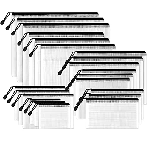 Pack Reißverschlussbeutel (schwarz, 7 Größen) von SUNEE