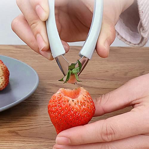Ananas-Clip, Ananasschäler, V-förmiges Obst- und Gemüsemesser, Küchenutensilien für Camping, Outdoor, Wandern (BLUE) von SUNGOOYUE