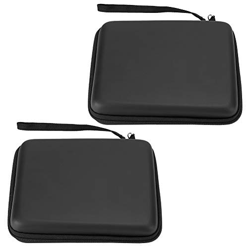 SUNGOOYUE 2pcs Game Consoles Storage Bag, Stoßdämpfer -Schutzhart mit Doppel -Reißverschluss für 2DS, Praktisch für die Platzierung von Zubehör (schwarz) (BLACK) von SUNGOOYUE