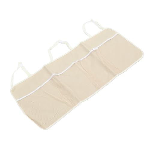 SUNGOOYUE Aufbewahrungstasche für den Rücksitz, Kofferraum-Organizer für SUVs mit Großem Fassungsvermögen aus Oxford-Gewebe für die Hängende Netztasche für Autositze (Beige) von SUNGOOYUE