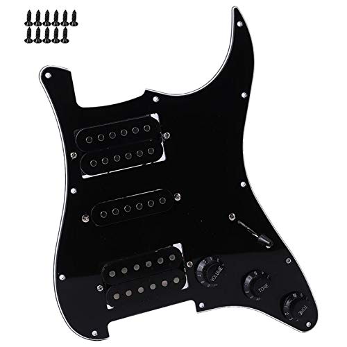 SUNGOOYUE E -Gitarrenbrett, E -Gitarrenbrett Pickguard Humbucker mit HSH Pickup beladenem Vordrücker (schwarz (BLACK) von SUNGOOYUE