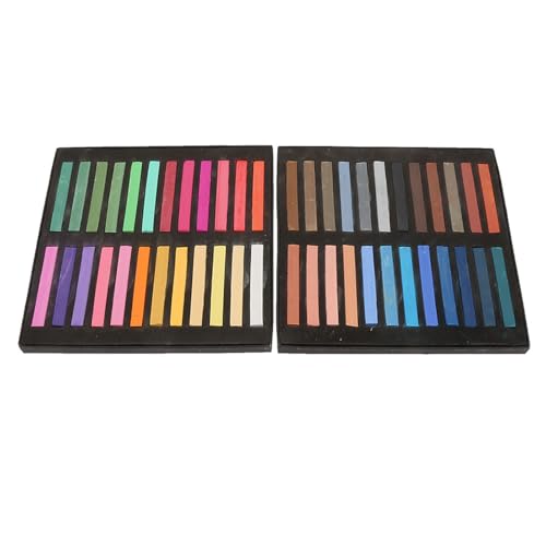 SUNGOOYUE Fluoreszenz Buntstifte Einweghaar Sterbende Stangenmalerei Kreide Set Bunte Pastellgraffiti -Skizzierspielzeug für 24 PCs (24 Farben (48 Farben) von SUNGOOYUE