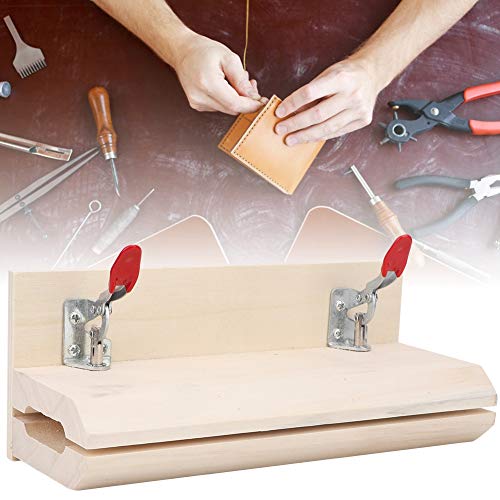 SUNGOOYUE Hölzernder -Leder -Klemmen Werkzeug Langlebiges Nähwerk für Handwerk, Handstieldes Nähenhorizontalklemme für Lederhandwerksmaterial von SUNGOOYUE