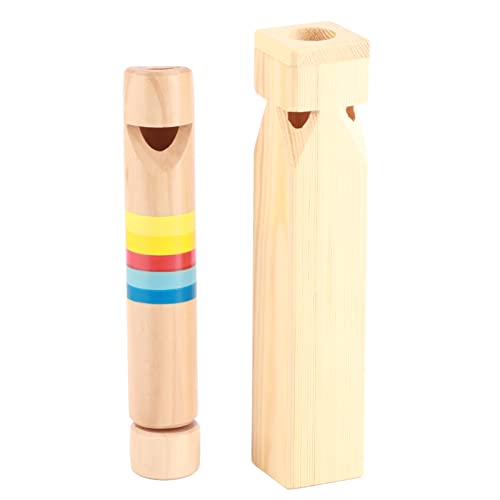 SUNGOOYUE Hölzerne Zugpfeife, Rutsche, 4 Töne, Musikspielzeug, Instrument, für Kinder, Kleinkinder, Zum Spielen Im Freien von SUNGOOYUE