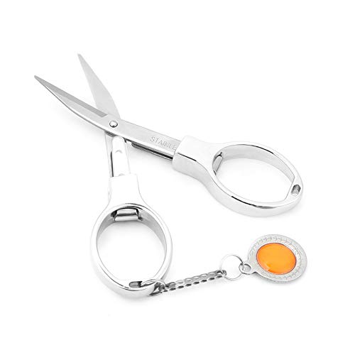 SUNGOOYUE Mini Edelstahl -Taschenreiseschere Schlüsselketten Angelfadenschneider für Schönheitskunsthausgebrauch - Silber SUNGOOYUE Mini Edelstahl -Taschenreiseschere Schlüsselketten Angelfadenschneider für Schönheitskunsthausgebrauch - Silber von SUNGOOYUE