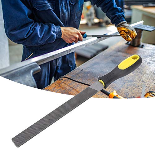 SUNGOOYUE Stahldatei Scharfe Geplante Mühlendatei mit PP + Handle für Soft Cut - für Garagen, Fabriken und Technische Workshop (8 Zoll dicke Zähne flache Datei mit Griff) von SUNGOOYUE