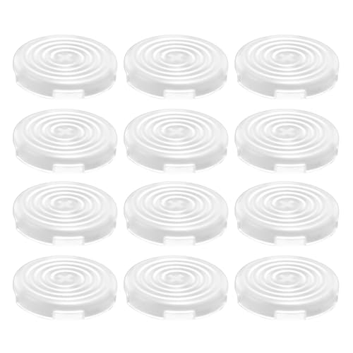 SUNGOOYUE Tasteabdeckung AbsDiameter 25,3 Mm Professionelles Design -Ersatzschalterabdeckung für Cherry TTC, 12PCS Mechanischer Druckknopfschutz für den Kampftastatur (WHITE) von SUNGOOYUE