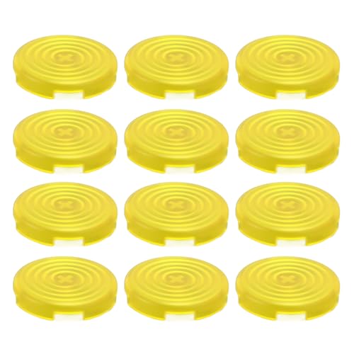 SUNGOOYUE Tasteabdeckung AbsDiameter 25,3 Mm Professionelles Design -Ersatzschalterabdeckung für Cherry TTC, 12PCS Mechanischer Druckknopfschutz für den Kampftastatur (YELLOW) von SUNGOOYUE