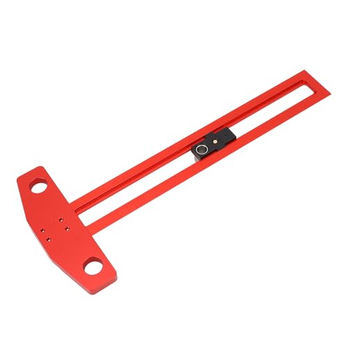 SUNGOOYUE Typ T. Revenue Righello Langable Aluminium League Holzholzmanager mit Bohrhülsen für die Präzisionsmetrik -Skala 30 Cm von SUNGOOYUE