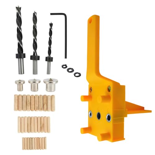 SUNJULY 6/8/10mm Bohrschablone Praktische Dübelhilfe, 41 Stück Dübel-Jig-Kit für die Holzbearbeitung Exakte Dübellöcher, Dübelloch-Locator Elektrowerkzeugen SUNJULY 6/8/10mm Bohrschablone Praktische Dübelhilfe, 41 Stück Dübel-Jig-Kit für die Holzbearbeitung Exakte Dübellöcher, Dübelloch-Locator Elektrowerkzeugen von SUNJULY