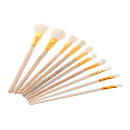 Pinsel-Set für Kunst, Malerei, Öl, Acryl, Aquarell, Zeichnen, Basteln, DIY, Kinderpinsel, Malzubehör, 10 Stück Pinsel-Set für Kunst, Malerei, Öl, Acryl, Aquarell, Zeichnen, Basteln, DIY, Kinderpinsel, Malzubehör, 10 Stück von SUNMME