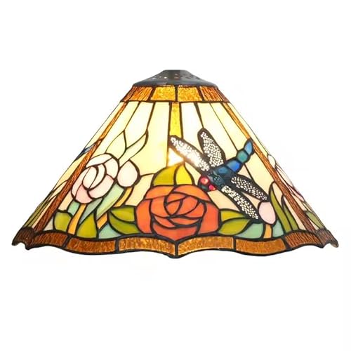 SUNMME 12 Zoll Tiffany-Lampenschirm aus Buntglas, Ersatzlampenschirm nur mit Kappe, passend für Tischpendelleuchte, Deckenleuchte SUNMME 12 Zoll Tiffany-Lampenschirm aus Buntglas, Ersatzlampenschirm nur mit Kappe, passend für Tischpendelleuchte, Deckenleuchte von SUNMME
