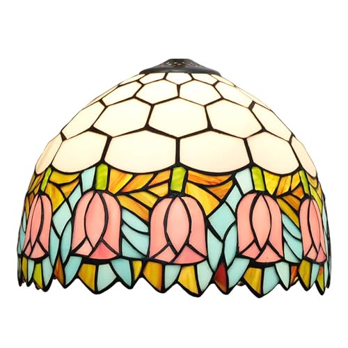 SUNMME 12 Zoll Tiffany-Stil Lampenschirm Buntglas Lampenschirme Ersatz Ausschluss Zubehör von SUNMME