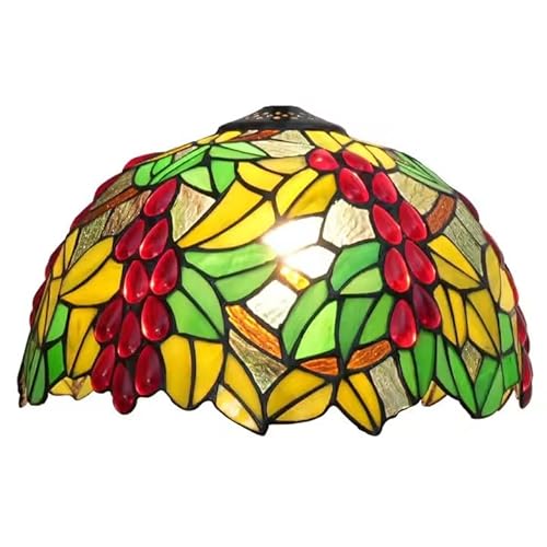 SUNMME 12 Zoll Tiffany-Stil Lampenschirm Trauben Buntglas Lampenschirm Ersatz für Boden Tisch Pendelleuchte Kronleuchter SUNMME 12 Zoll Tiffany-Stil Lampenschirm Trauben Buntglas Lampenschirm Ersatz für Boden Tisch Pendelleuchte Kronleuchter von SUNMME