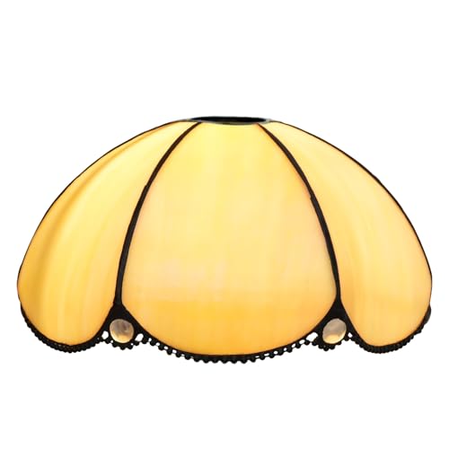 SUNMME Lampenschirm, 20,3 cm, schlicht, warm, Buntglas, handgefertigt, Thanksgiving-Dekor, Lampenschirme, Zubehör (eine Farbe, eine Größe) von SUNMME