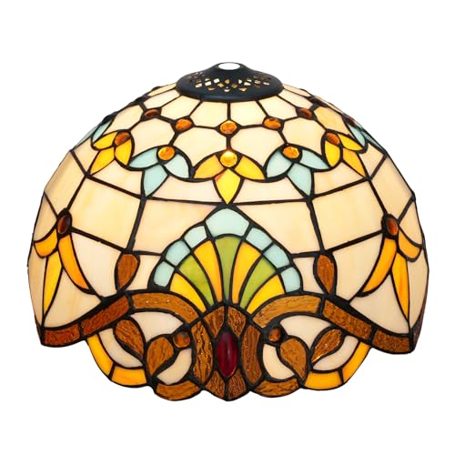 SUNMME Lampenschirm 12 Zoll Buntglas Ersatz Vintage Kreativität Abdeckung Zubehör Fit für Tisch Pendelleuchte Decke SUNMME Lampenschirm 12 Zoll Buntglas Ersatz Vintage Kreativität Abdeckung Zubehör Fit für Tisch Pendelleuchte Decke von SUNMME