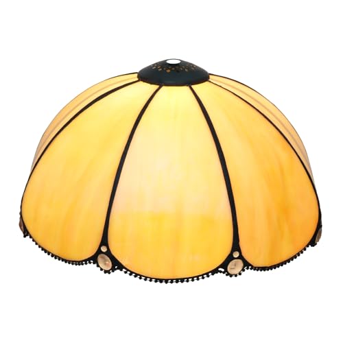 SUNMME Lampenschirm 12 Zoll Einfacher Warmer Buntglas-Ersatz Retro-Abdeckung Zubehör Passend für Tischpendelleuchte Decke SUNMME Lampenschirm 12 Zoll Einfacher Warmer Buntglas-Ersatz Retro-Abdeckung Zubehör Passend für Tischpendelleuchte Decke von SUNMME