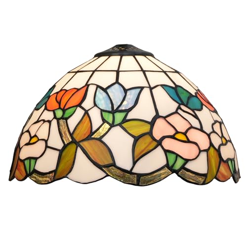 SUNMME Lampenschirm 12 Zoll Frische Morgenblume Buntglas Ersatzabdeckung Zubehör Passend für Tischpendelleuchte Decke SUNMME Lampenschirm 12 Zoll Frische Morgenblume Buntglas Ersatzabdeckung Zubehör Passend für Tischpendelleuchte Decke von SUNMME