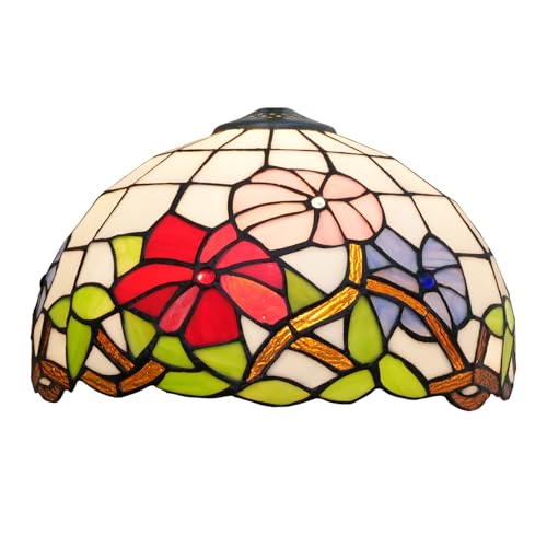 SUNMME Lampenschirm 12 Zoll Tricolor Morning Glory Buntglas Ersatzabdeckung Zubehör Passend für Tischpendelleuchte Decke SUNMME Lampenschirm 12 Zoll Tricolor Morning Glory Buntglas Ersatzabdeckung Zubehör Passend für Tischpendelleuchte Decke von SUNMME