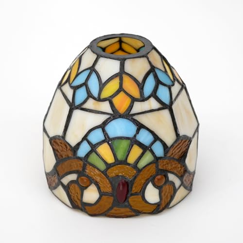 SUNMME Lampenschirm-Ersatz, 15,2 cm, Retro-Buntglaslampe, Kreativität, Heimdekoration, Lampenschirme, Zubehör, passend für Pendelleuchte, Deckenleuchte, Wand SUNMME Lampenschirm-Ersatz, 15,2 cm, Retro-Buntglaslampe, Kreativität, Heimdekoration, Lampenschirme, Zubehör, passend für Pendelleuchte, Deckenleuchte, Wand von SUNMME