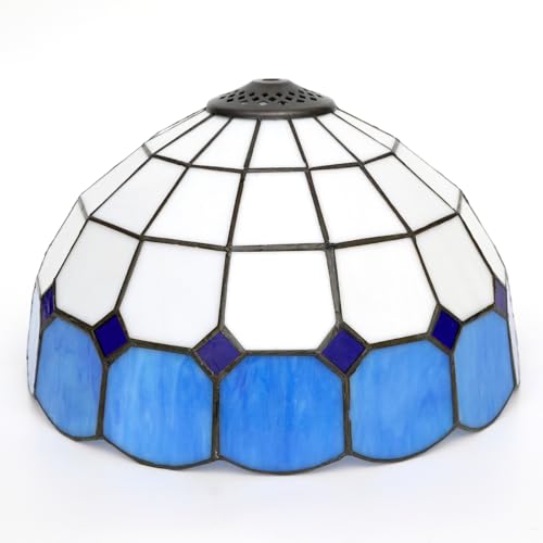 SUNMME Lampenschirm-Ersatz, 30,5 cm, einfaches Kariertes Buntglas, Lampenabdeckung, Zubehör, passend für Tischpendelleuchte SUNMME Lampenschirm-Ersatz, 30,5 cm, einfaches Kariertes Buntglas, Lampenabdeckung, Zubehör, passend für Tischpendelleuchte von SUNMME