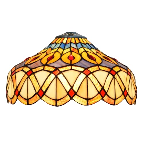 SUNMME Lampenschirm-Ersatz, 30,5 cm, gelber Pfau, Buntglaslampe, Vintage-Kreativität, Abdeckung, Zubehör, passend für Tischpendelleuchte SUNMME Lampenschirm-Ersatz, 30,5 cm, gelber Pfau, Buntglaslampe, Vintage-Kreativität, Abdeckung, Zubehör, passend für Tischpendelleuchte von SUNMME