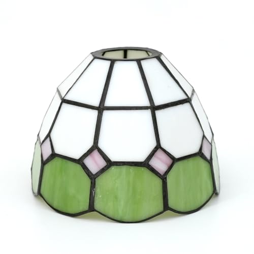 SUNMME Lampenschirm Ersatz 6 Zoll einfaches Gitter Kleiner Buntglas Lampenschirm handgefertigt Vintage Art Deco Deckenleuchte für Wand Kronleuchter Boden SUNMME Lampenschirm Ersatz 6 Zoll einfaches Gitter Kleiner Buntglas Lampenschirm handgefertigt Vintage Art Deco Deckenleuchte für Wand Kronleuchter Boden von SUNMME